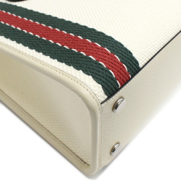 Gucci Shoulder Bag Interlocking GG Canvas Leather Natural Tricolor - Picture 6 of 9